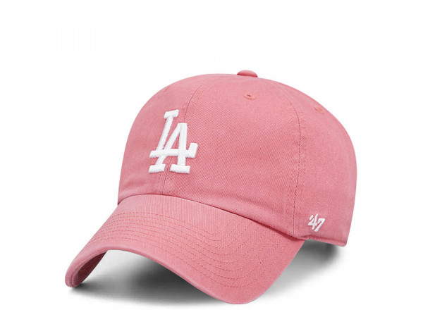 47Brand Los Angeles Dodgers Island Red Clean Up Strapback Cap