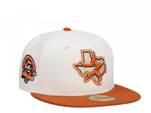 New Era Houston Astros 45th Anniversary Chrome Rusty Two Tone Edition 59Fifty Fitted Cap