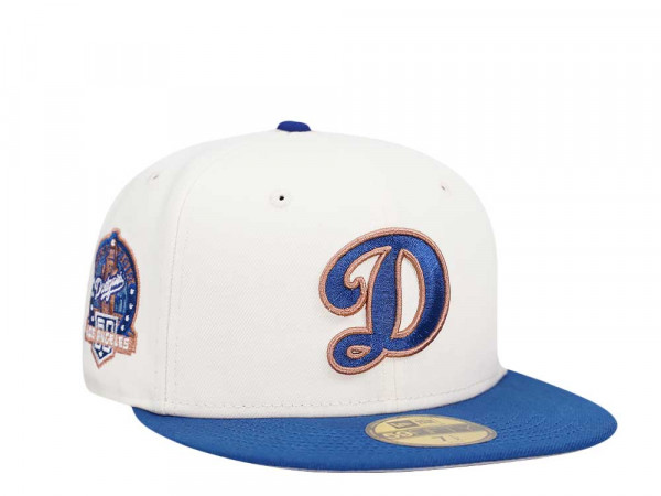 New Era Los Angeles Dodgers 60th Anniversary Caramel Blue Two Tone Edition 59Fifty Fitted Cap