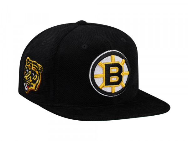 Mitchell & Ness Boston Bruins Black Cord Vintage Snapback Cap
