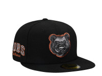 New Era Iowa Cubs Black Metallic Copper Prime Edition 59Fifty Fitted Cap