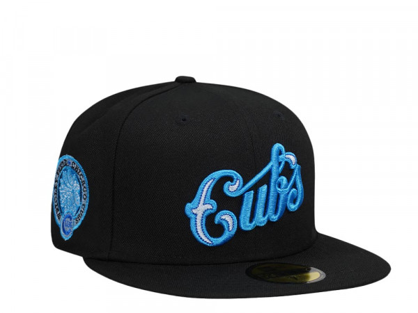 New Era Chicago Cubs Wrigley Field Black Night Blue Edition 59Fifty Fitted Cap