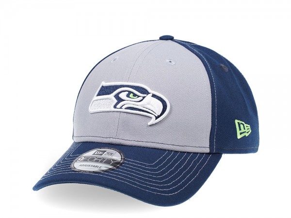 New Era Seattle Seahawks Curved Grey Edition 9Forty Strapback Cap