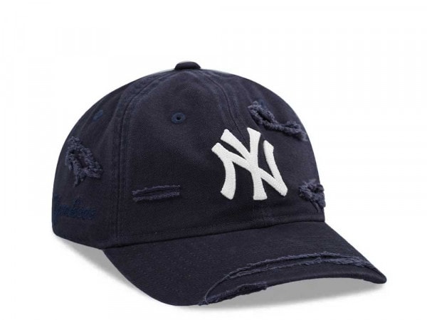 New Era New York Yankees Navy Washed Distress 9Twenty Strapback Cap