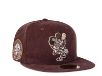 New Era Detroit Tigers Stadium Patch Coffee Pink Corduroy Prime Edition 59Fifty Fitted Cap