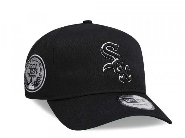 New Era Chicago White Sox 50th Anniversary Black Throwback Edition 9Forty A Frame Snapback Cap