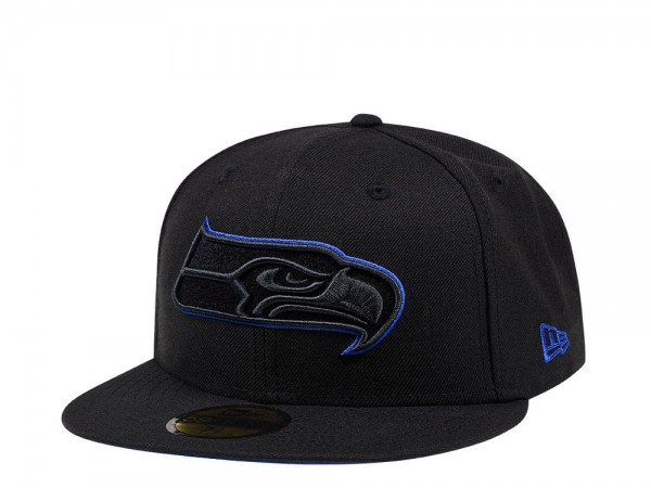 New Era Seattle Seahawks Blue Action 59Fifty Fitted Cap