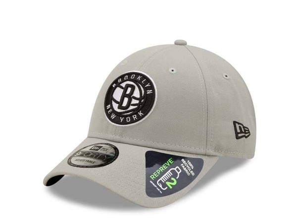 New Era Brooklyn Nets Monochrome Gray 9Forty Snapback Cap