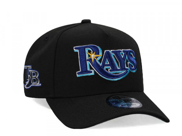 New Era Tampa Bay Rays Black Classic Edition 9Forty A Frame Snapback Cap