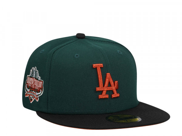 New Era Los Angeles Dodgers 40th Anniversary Dark Green Rust Two Tone Edition 59Fifty Fitted Cap