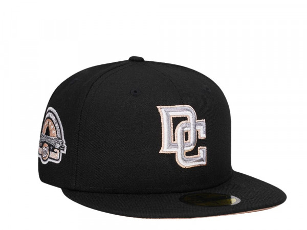 New Era Washington Nationals 25th Anniversary Black Peach Edition 59Fifty Fitted Cap