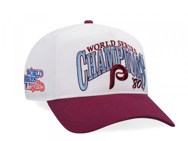 47Brand Philadelphia Phillies World Series 1980 White Arch Champions Hitch Snapback Cap