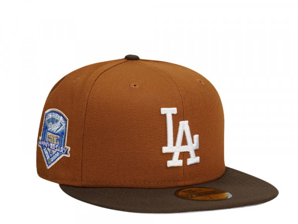 New Era Los Angeles Dodgers 50th Anniversary Bourbon and Suede Edition 59Fifty Fitted Cap