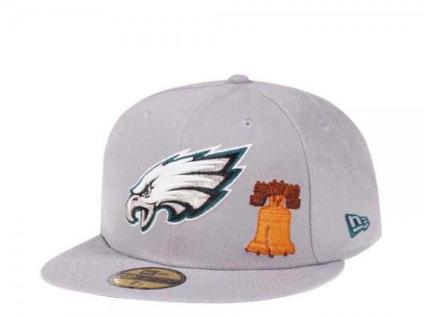 New Era Philadelphia Eagles City Icons Grey Edition 59Fifty Fitted Cap