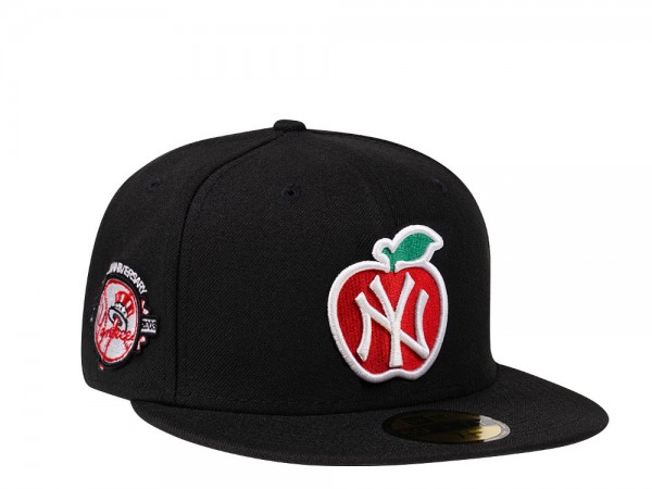 New Era New York Yankees Big Apple 100th Anniversary Black and Red Edition 59Fifty Fitted Cap