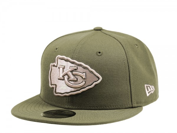 New Era Kansas City Chiefs Army Green Edition 59Fifty Fitted Cap