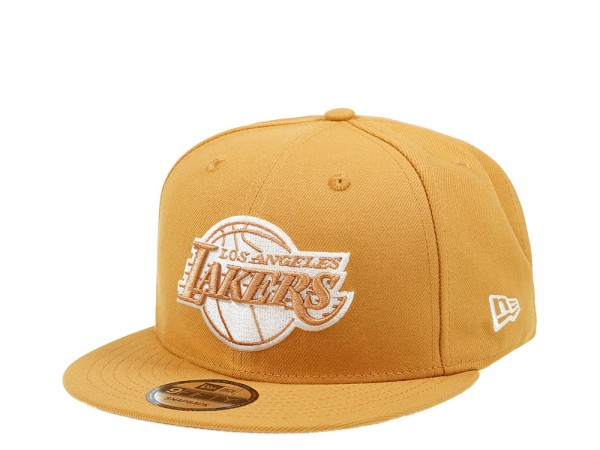 New Era Los Angeles Lakers Panama Tan Edition 9Fifty Snapback Cap