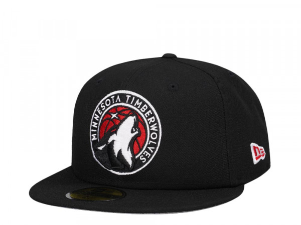 New Era Minnesota Timberwolves Black Classic Edition 59Fifty Fitted Cap