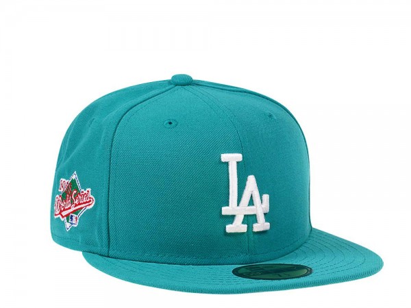 New Era Los Angeles Dodgers World Series 1988 Aqua Pink Edition 59Fifty Fitted Cap