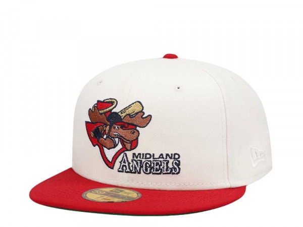 New Era Midland Angels Chrome Throwback Two Tone Edition 59Fifty Fitted Cap