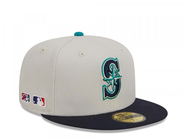New Era Seattle Mariners Farm Team Stone Throwback Two Tone Edition 59Fifty Fitted Cap
