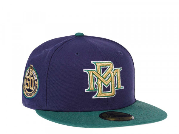 New Era Milwaukee Brewers 50th Anniversary Two Tone Edition 59Fifty Fitted Cap