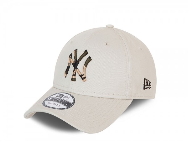 New Era New York Yankees Infill Creme 9Forty Strapback Cap