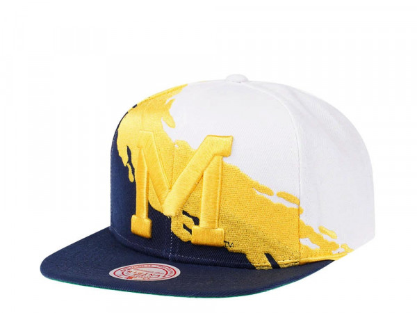 Mitchell & Ness University of Michigan NCAA Paintbrush Snapback Cap