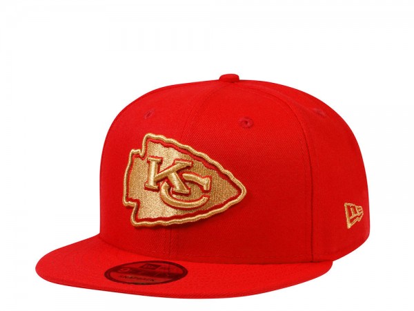 New Era Kansas City Chiefs Red and Gold Edition 9Fifty Snapback Cap
