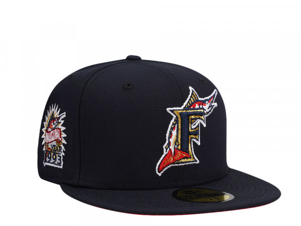 New Era Florida Marlins  Inaugural Year 1993 Navy Gold Detail Edition 59Fifty Fitted Cap