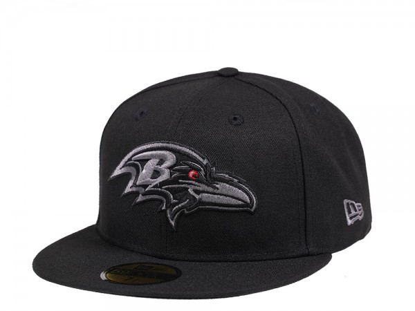 New Era Baltimore Ravens Black and Gray Edition 59Fifty Fitted Cap
