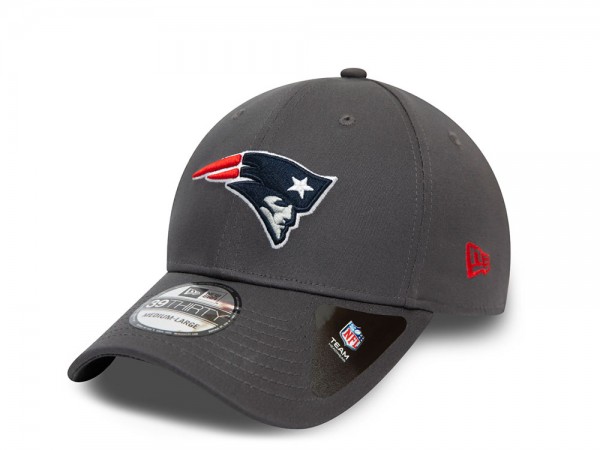 New Era New England Patriots Grey 39Thirty Stretch Cap