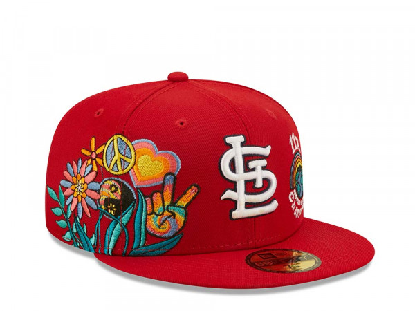New Era St. Louis Cardinals 11x World Series Champions - Red Groovy Edition 59Fifty Fitted Cap