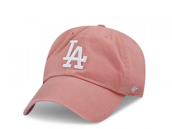 47Brand Los Angeles Dodgers Pink Clean Up Strapback Cap