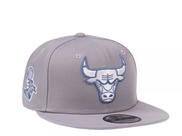 New Era Chicago Bulls 6x Champions Glacier Blue Edition 9Fifty Snapback Cap