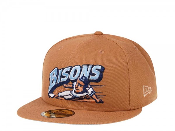 New Era Buffalo Bisons Wheat Glacier Blue Prime Edition 59Fifty Fitted Cap