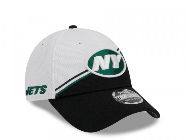 New Era New York Jets NFL Sideline 2023 Black White  9Forty Snapback Cap