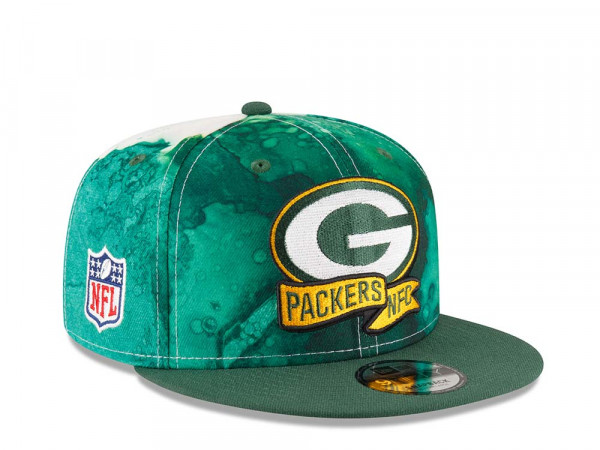New Era Green Bay Packers Ink NFL Sideline 2022 9Fifty Snapback Cap