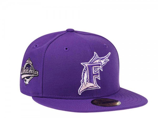 New Era Florida Marlins  World Series 1997 Purple Pink Edition 59Fifty Fitted Cap