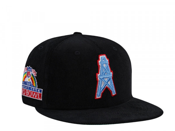 New Era Houston Oilers Pro Bowl 1990 Black Corduroy Edition 59Fifty Fitted Cap