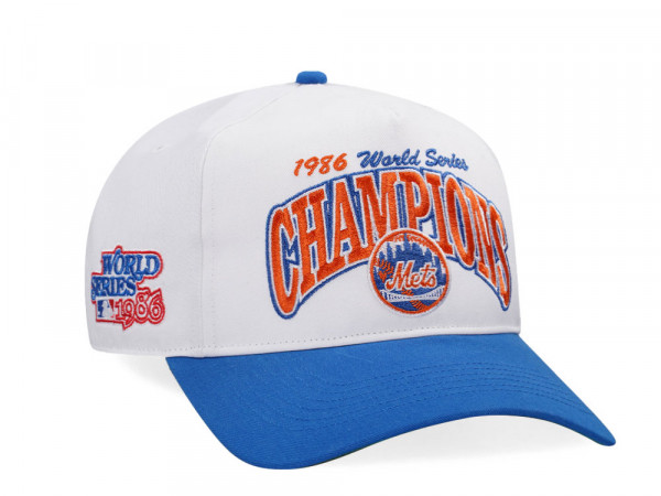 47Brand New York Mets World Series 1986 White Arch Champions Hitch Snapback Cap