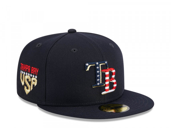 New Era Tampa Bay Rays 4th of July 23 Authentic On-Field 59Fifty Fitted Cap