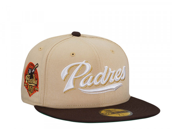 New Era San Diego Padres 40th Anniversary Vegas Gold Two Tone Edition 59Fifty Fitted Cap
