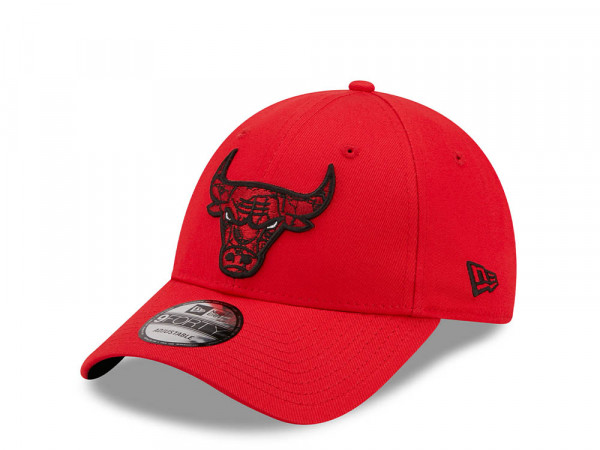 New Era Chicago Bulls Red Marble Infill Edition 9Forty Strapback Cap