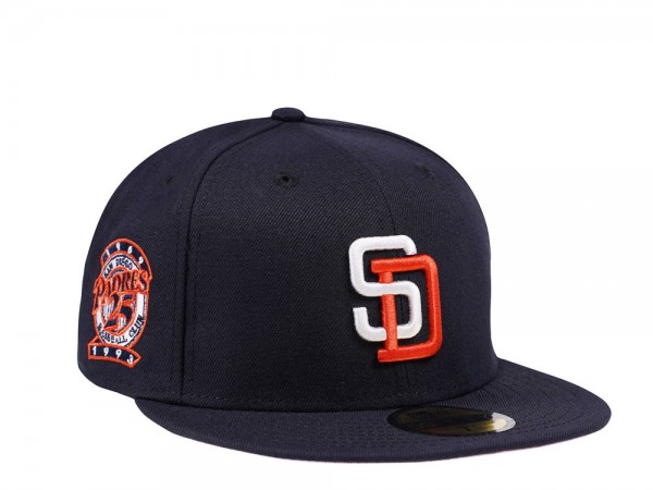 New Era San Diego Padres 25th Anniversary Navy and Pink Edition 59Fifty Fitted Cap