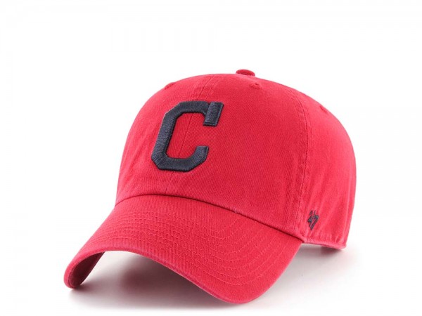 47Brand Cleveland Indians Clean Up Alternate Strapback Cap