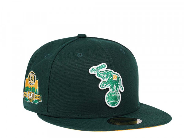 New Era Oakland Athletics 40th Anniversary Dark Green Color Team Edition 59Fifty Fitted Cap