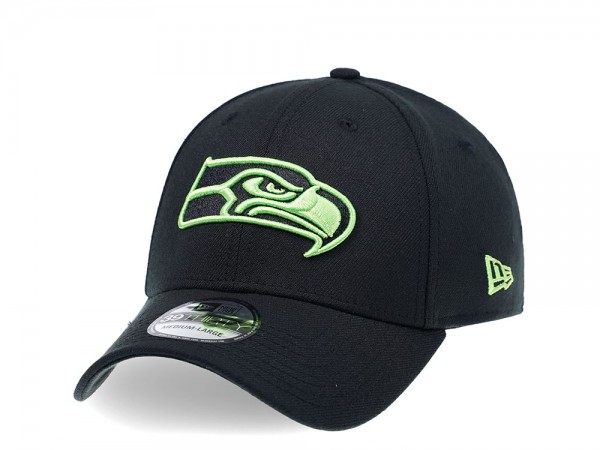 New Era Seattle Seahawks Curved Black Edition 39Thirty Stretch Cap