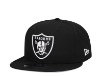 New Era Las Vegas Raiders Black and White 9Fifty Snapback Cap