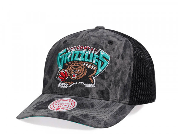 Mitchell & Ness Vancouver Grizzlies Burnt Ends Black Trucker Snapback Cap
